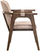International Furniture Direct Silver Brown/Ivory Dining Arm Chair-2