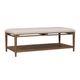 Flexsteel® Verona Cream Rectangular Coffee Table with Pebble Brown-0