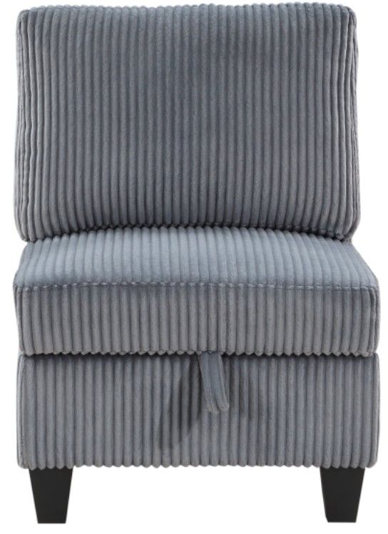 Homelegance® Walterboro Dark Gray 89'' Sofa with Storage and Charging Ports-4