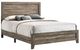 Bernards Louis Taupe Queen Panel Bed-0