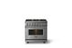 Viking® 5 Series 36" Stainless Steel Pro Style Dual Fuel (LP) Range with Brushed Brass Trim-3
