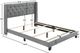 Crown Mark Makayla Gray Upholstered Full Panel Bed-1