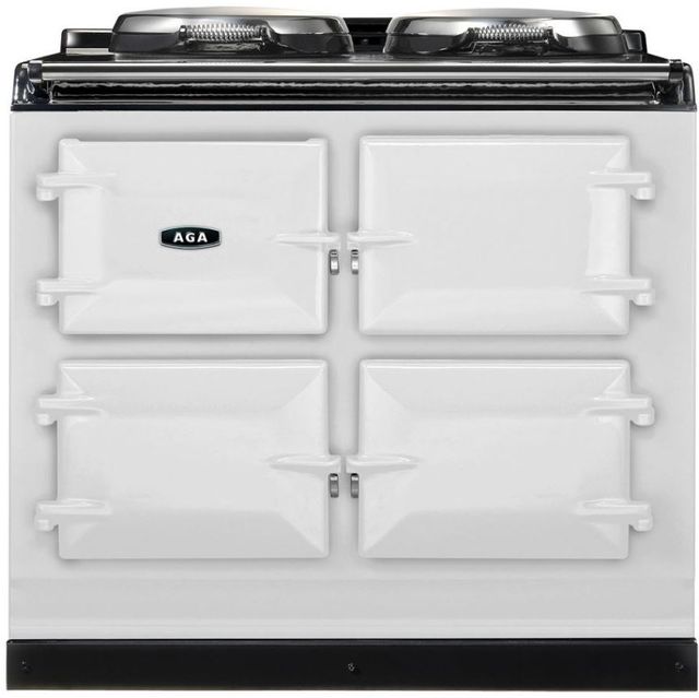 AGA 39" White Dual Control Natural Gas Range-0