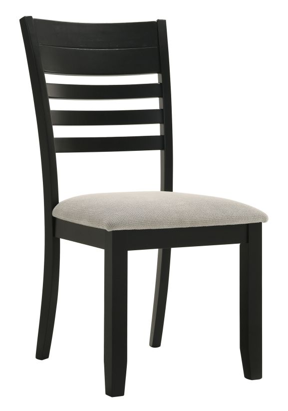 Crown Mark Folio Black/Gray Side Chair-0