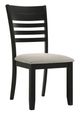 Crown Mark Folio Black/Gray Side Chair-0