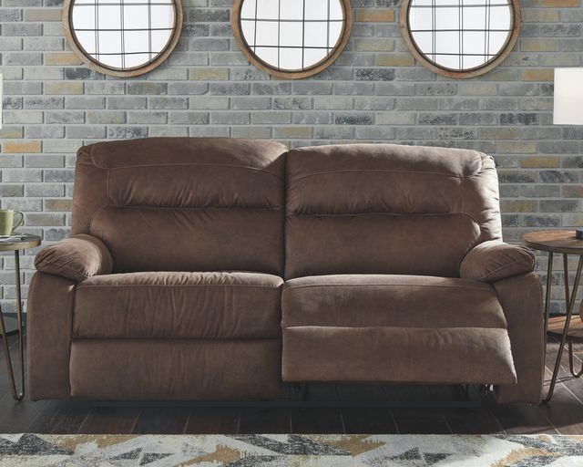 Signature Design by Ashley® Bolzano Coffee Two Seat Reclining Sofa-4