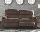 Signature Design by Ashley® Bolzano Coffee Two Seat Reclining Sofa-4
