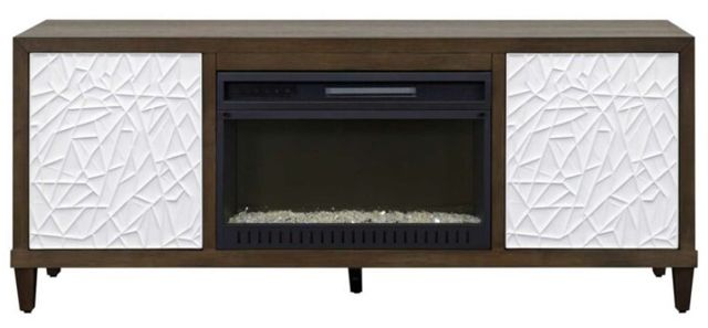 Martin Furniture Komodo Dark Brown Fireplace TV Stand-2