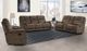 Parker House® Copper Shadow Brown Manual Reclining Console Loveseat-2