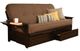 Kodiak Furniture Phoenix Linen Cocoa/Espresso Full Storage Futon with Mattress-0
