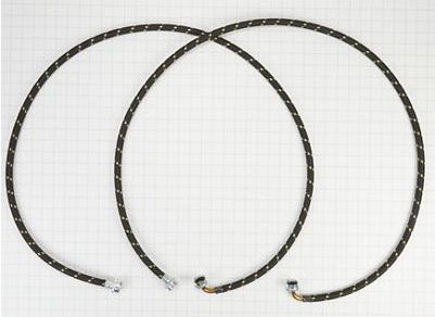 Whirlpool® 2-Piece Black Washer Fill Hoses Set-1
