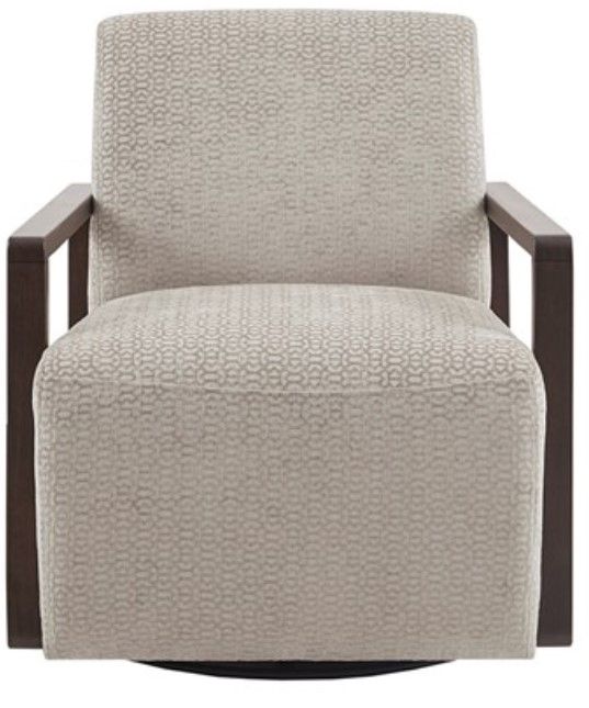 Olliix by Madison Park Reed Light Tan Swivel Chair-1