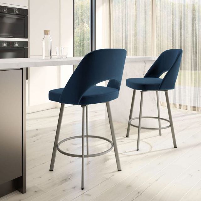 Amisco Customizable Scarlett Swivel Bar Stool-1