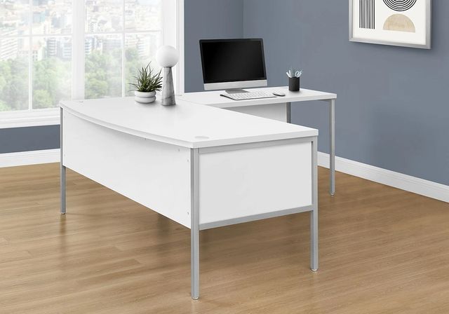 Monarch Specialties Inc. Silver/White 48" Computer Desk-2