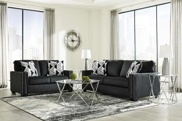 Signature Design by Ashley® Gleston Onyx Loveseat-2