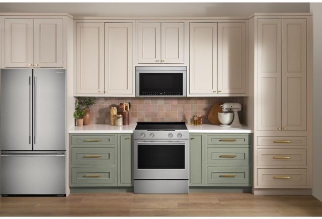 KitchenAid 30 Inch PrintShield Stainless Steel Slide-In Electric Range