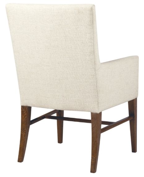 Hooker® Furniture Driftwood Lovegood Bisque/Worn Saddle Upholstered Dining Arm Chair-2