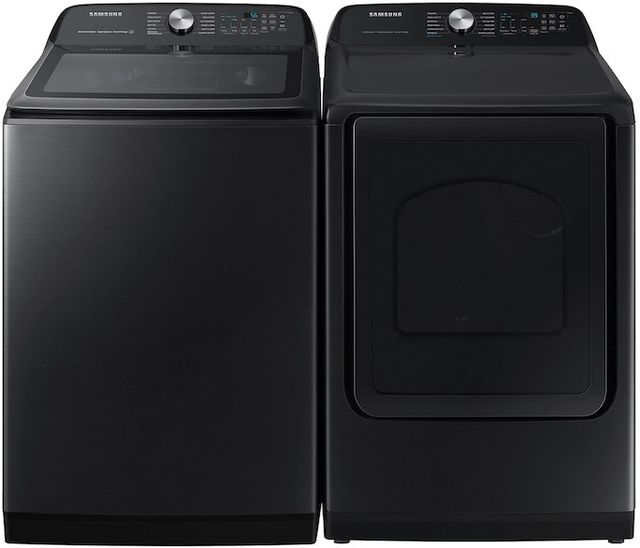 Samsung Brushed Black Laundry Pair-3