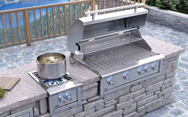 XO 13" Stainless Steel Liquid Propane Double Side Burner-1