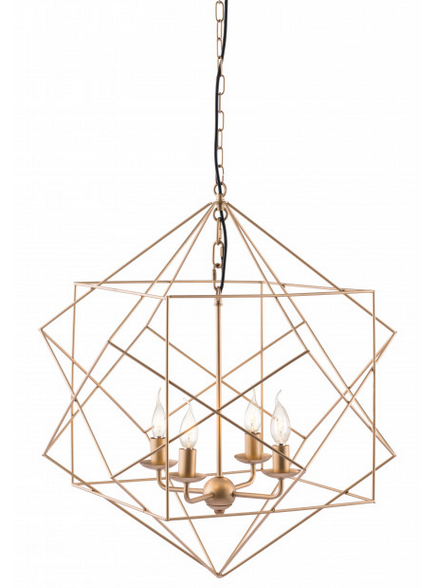 Zuo® Modern Penta Gold Ceiling Lamp-0
