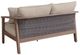 Signature Design by Ashley® Harmony Headlands Gray/Natural Fabric/Wooden Outdoor Loveseat-2