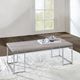 ACME Furniture Chafik Natural Oak Coffee Table with Chrome Base-1