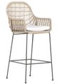 Four Hands Bandera Fabric/Wicker Outdoor Bar Stool-0