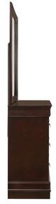 Elements International Louis Philippe Cherry Drawer Dresser and Mirror Set-2