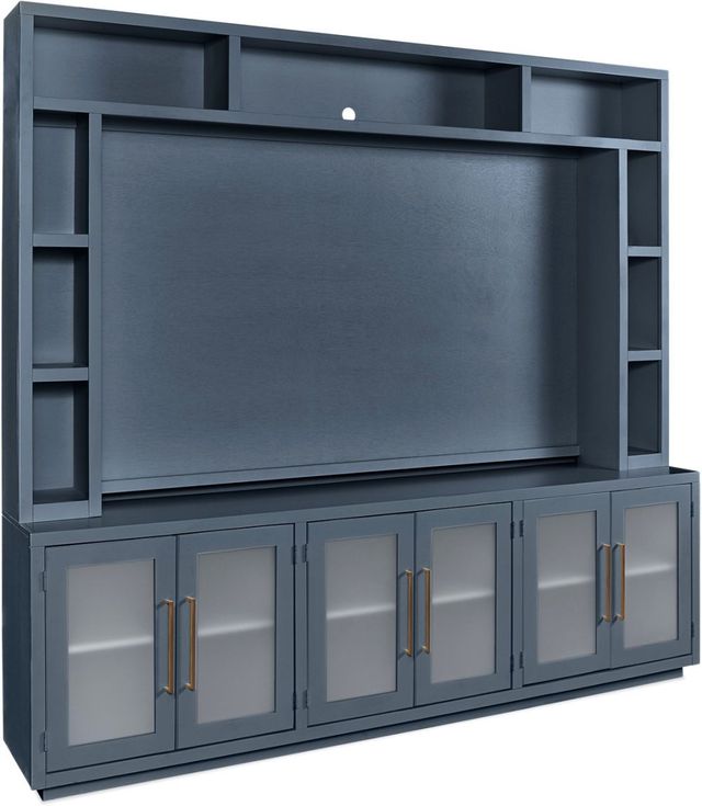aspenhome® Perry Malta Blue 97'' Console and Hutch-0