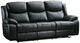 Mazin Furniture Bartholomew Black Manual Reclining Sofa-0