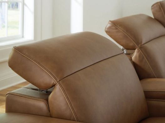 Signature Design by Ashley® Rally-Up 6-Piece Caramel Power Reclining Sectional with Console-2