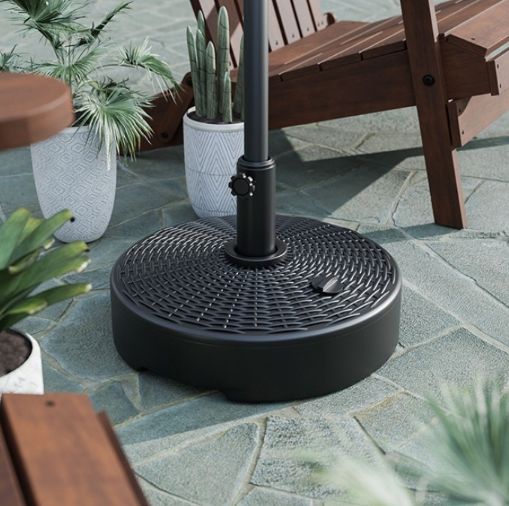 Furniture of America® Fab Black Round Umbrella Base-1