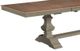 John Thomas Furniture® Vista Hickory/Stone Extension Dining Table with Banks Trestle Base-1