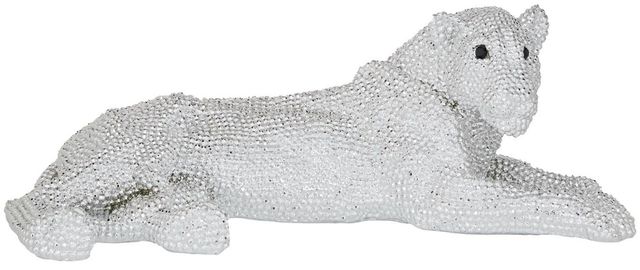 Deco Marche White 26" Polystone Leopard Sculpture-0