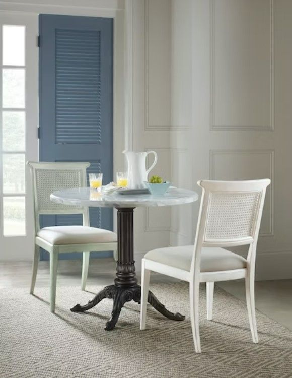 Hooker® Furniture Charleston Gray Bistro Table with Garden Gate Base-1