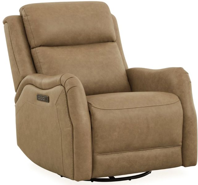 Liberty Furniture Reese Sintra Taupe Triple Power Recliner-0