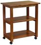 John Thomas Furniture® Home Accents Oak Microwave Cart-0