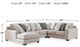 Benchcraft® Ardsley 4-Piece Pewter Left Arm Facing Sectional and Chaise-1