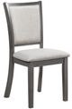 New Classic® Home Furnishings Amy 2-Piece Gray Dining Chair-0