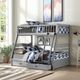 ACME Furniture Jason Gray Twin Over Full Youth Storage Bunk Bed with Storage-1