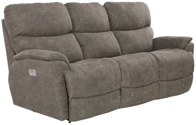 La-Z-Boy® Trouper Sable Power Reclining Sofa with Headrest-0
