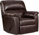 American Wholesale Furniture Austin Chocolate Manual Rocker Recliner-0