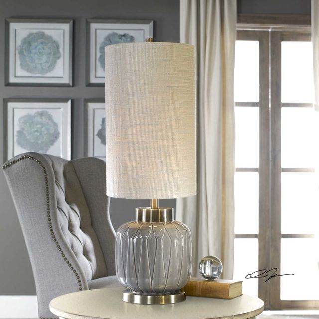 Uttermost® Zahlia Gray Buffet Lamp-1
