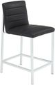 Modus Furniture Amalfi Soot/Chrome Upholstered Counter Stool-0