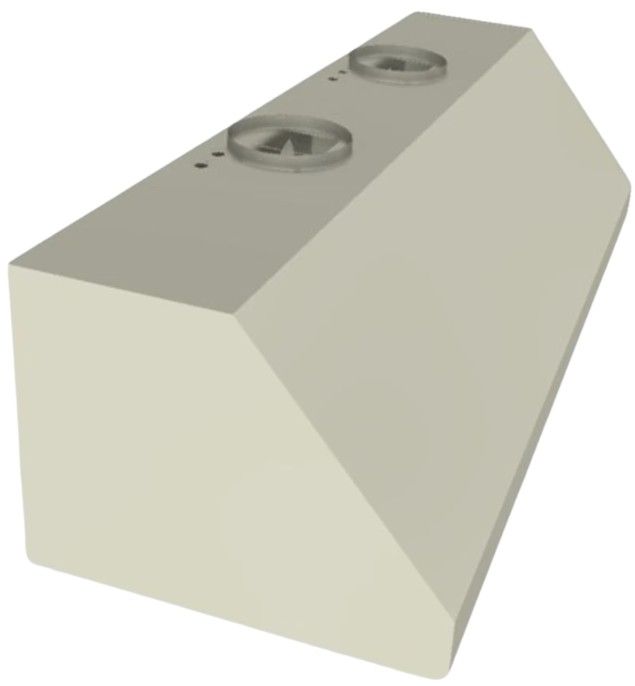 Vent-A-Hood® 66" Biscuit Wall Mounted Range Hood-1