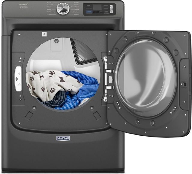 Maytag® Pet Pro System 7.4 Cu. Ft. Volcano Black Front Load Gas Dryer-2