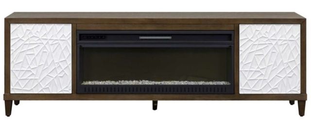 Martin Furniture Komodo Dark Brown 81" Fireplace TV Stand-2
