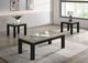 Crown Mark Theo 3-Piece Gray Occasional Table Set with Black Base-1