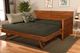 Kodiak Furniture Marisa Linen Charcoal/Weathered Brown Twin Daybed with Mattress and Pop Up -4