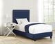 Elements International Erica Blue Upholstered Twin Platform Bed-1